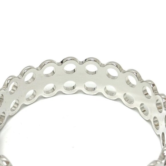 LOUIS VUITTON M66667 High and Seek Bangle Bracelet Metal Silver - Picture 5 of 13